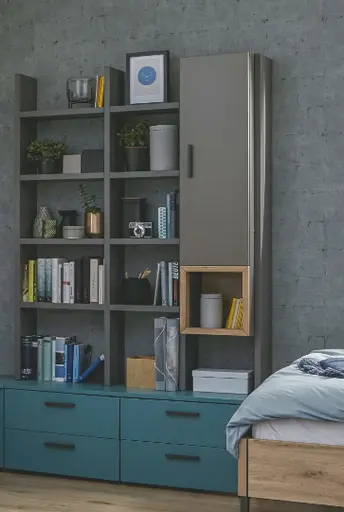 Kommoden-Regalkombination